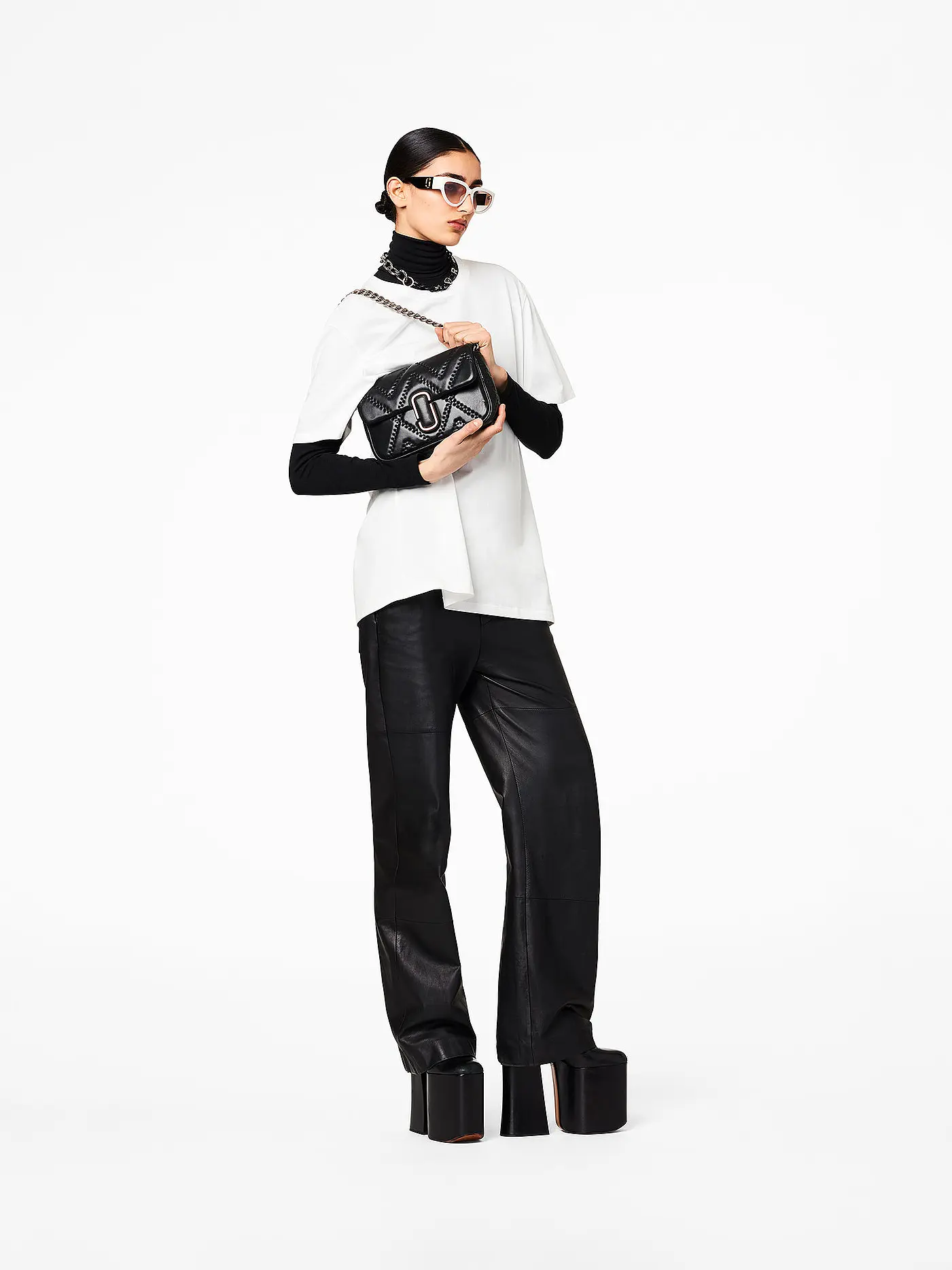 MARC JACOBS | Ledertasche - Umhängetasche THE SHOULDER BAG | 